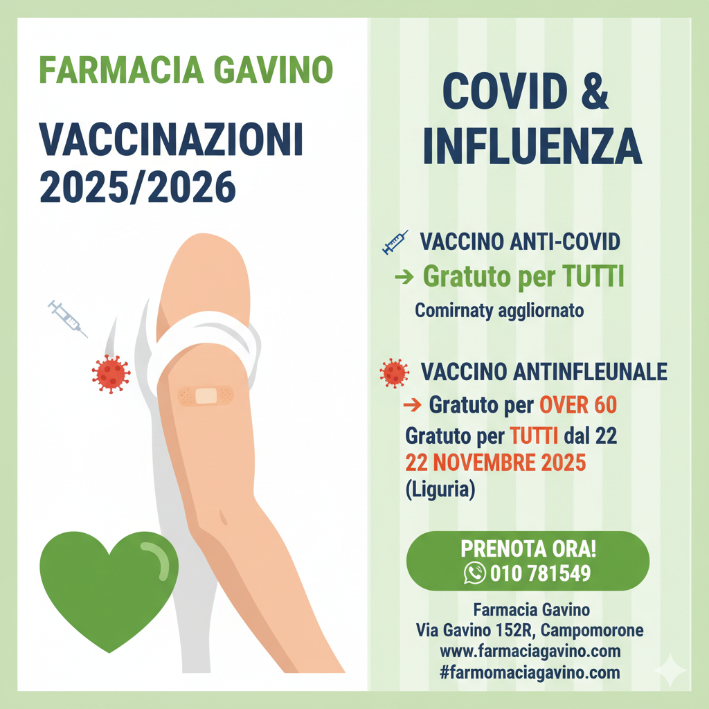 Campagna vaccinale covid influenza gavino 2025 2026 campomrone