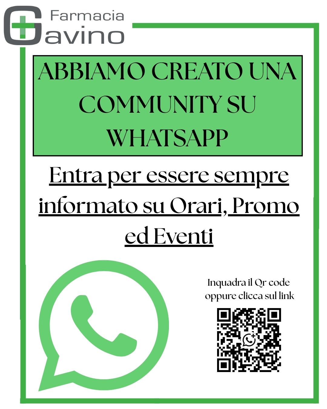 Community whatsapp farmacia gavino