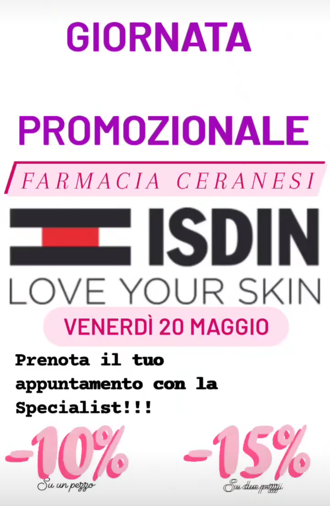 Giornata promozionale isdin Farmacia gavino