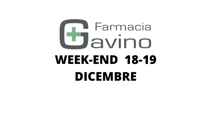 SERVIZIO TAMPONI WEEK END 18 19 DICEMBRE