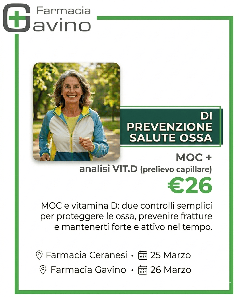 Prevenzione salute ossa - MOC