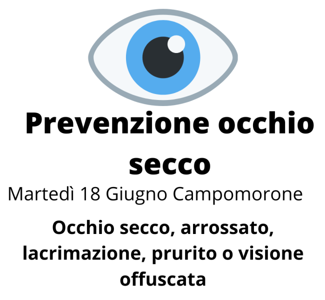 Prevenzione occhio secco | Martedì 18 Giugno