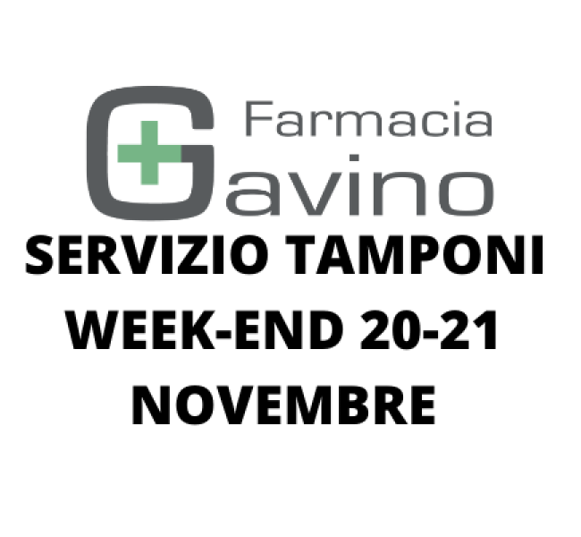 Servizio tamponi 20-21 Novembre 
