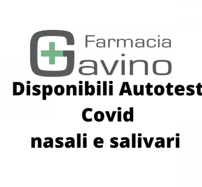 Disponibili autotest Covid nasali e salivari 