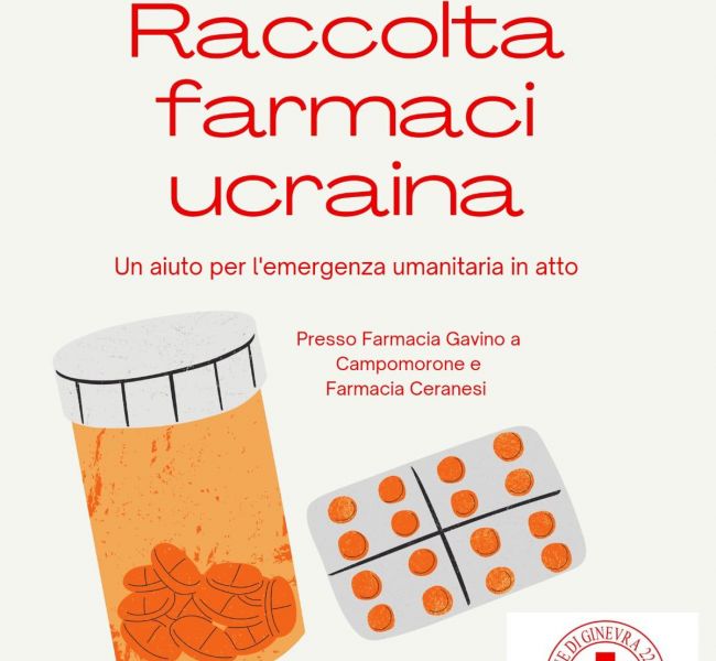 Raccolta farmaci Ucraina - CRI Campomorone 