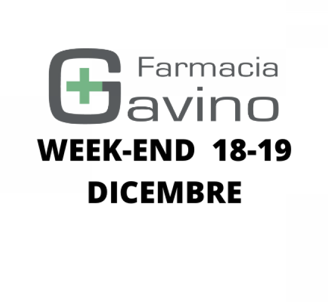 Tamponi - Week-end 18-19 Dicembre 