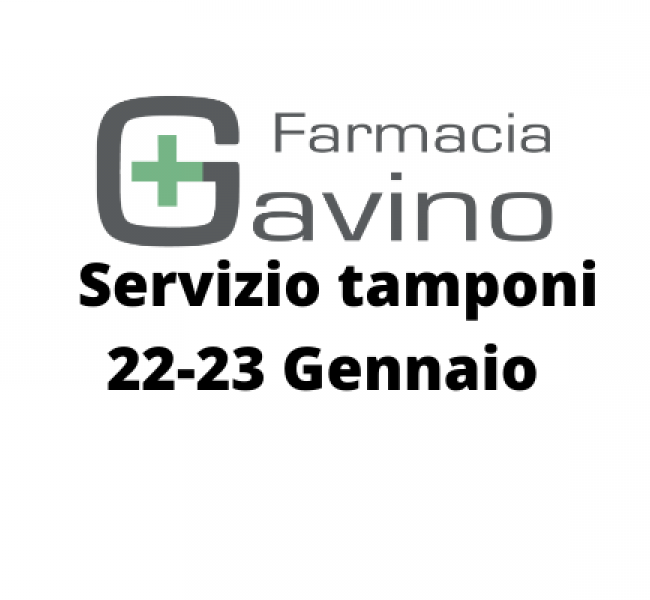 Servizio tamponi 22 23 Gennaio