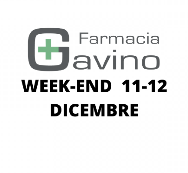 Servizio tamponi week-end 11-12 Dicembre 