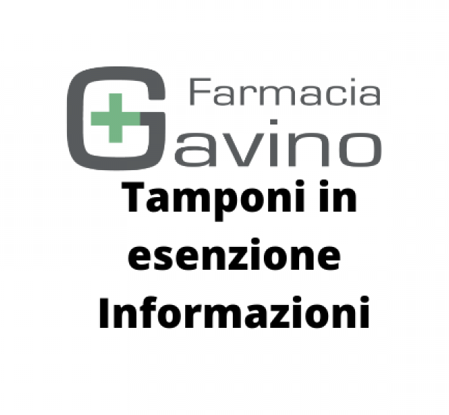 Tamponi in esenzione - Informazioni 